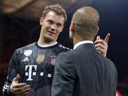 Pep Guardiola (r.) schätzt die Qualitäten von Manuel Neuer