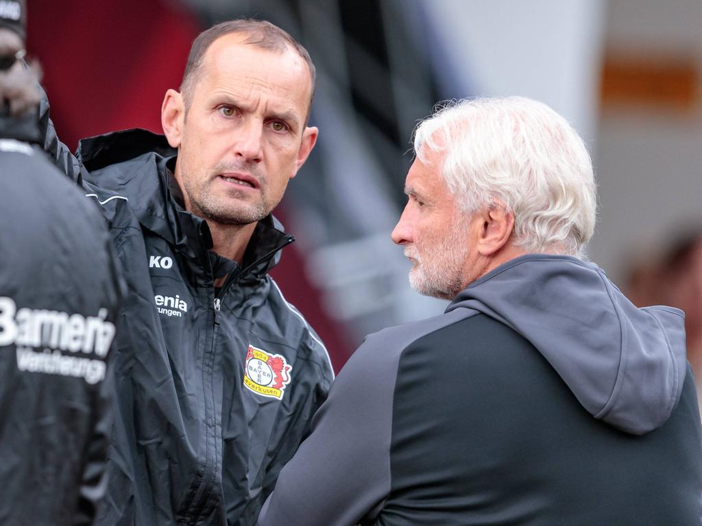 Heiko Herrlich und Rudi Völler sind das neue starke Duo in Leverkusen