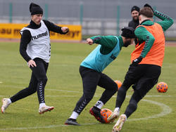 Die Sv ried absolvierte ihr erstes Training nach der Winterpause.