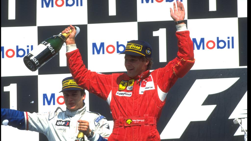 Gerhard Berger als lachender Dritter