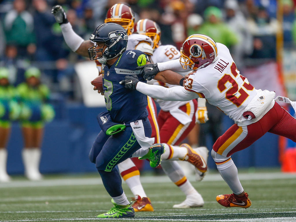 Russell Wilson und seine Seahawks mussten sich den Redskins geschlagen geben Russell Wilson und seine Seahawks mussten sich den Redskins geschlagen geben