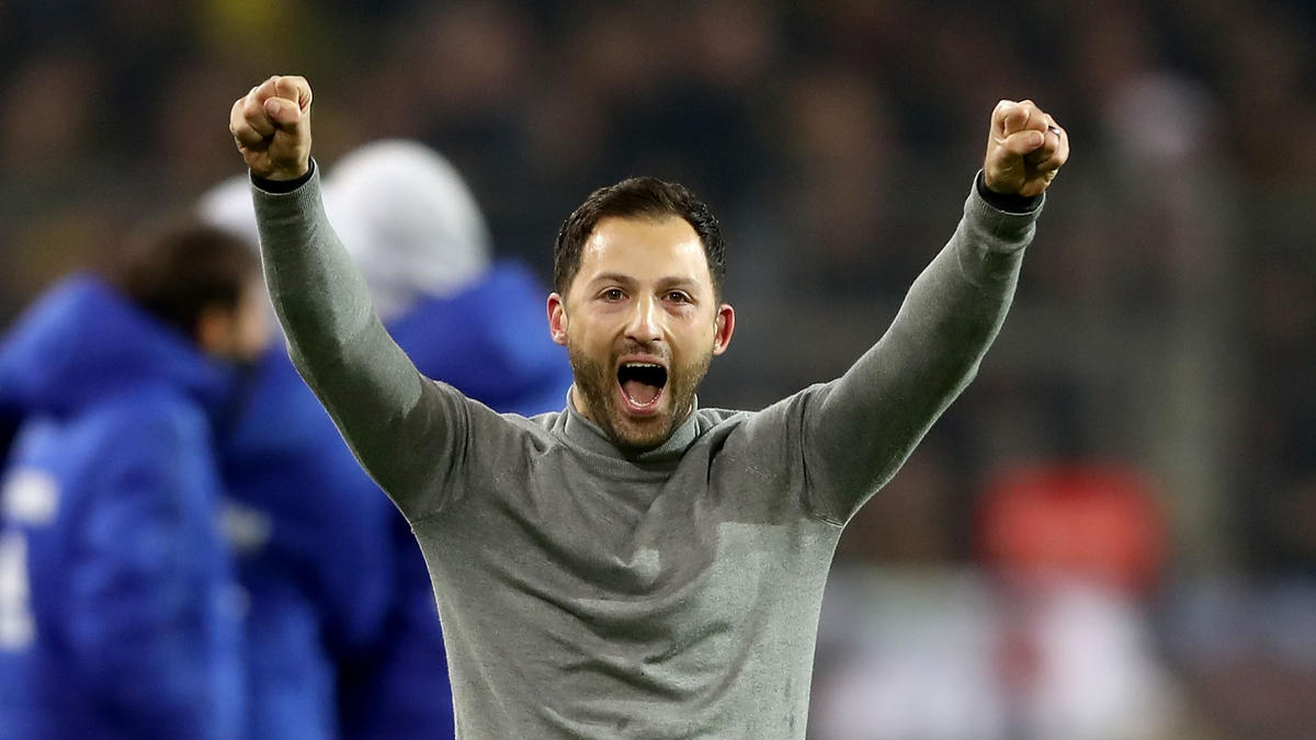 Der frühere FC-Schalke-Coach Domenico Tedesco schwärmt über seine Erfahrungen im Revierderby Der frühere FC-Schalke-Coach Domenico Tedesco schwärmt über seine Erfahrungen im Revierderby