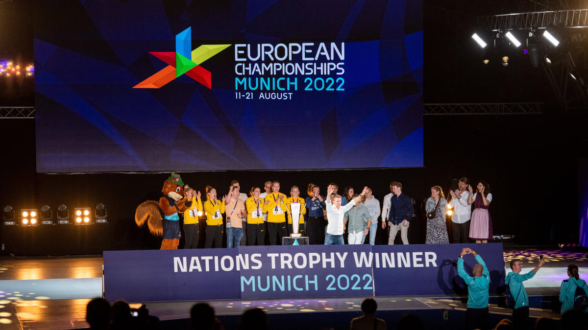 Zum Abschluss der European Championships standen die deutschen auf Platz eins im Medaillenspiegel