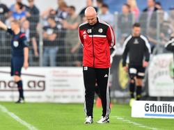 Luzern-Trainer Carlos Bernegger wartet mit seinem Team auf den ersten Meisterschaftssieg