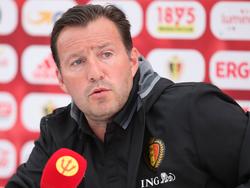 Das Team von Trainer Marc Wilmots trifft am Montag auf Italien