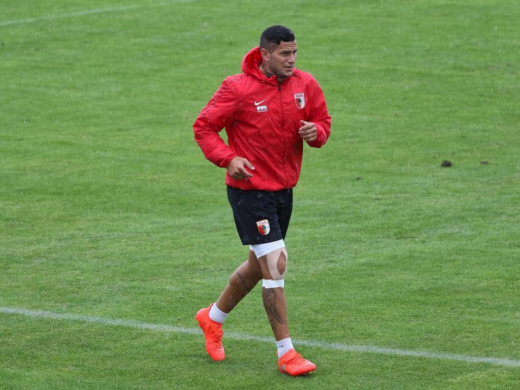 Raúl Bobadilla kann derzeit nur Lauftraining absolvieren Raúl Bobadilla kann derzeit nur Lauftraining absolvieren