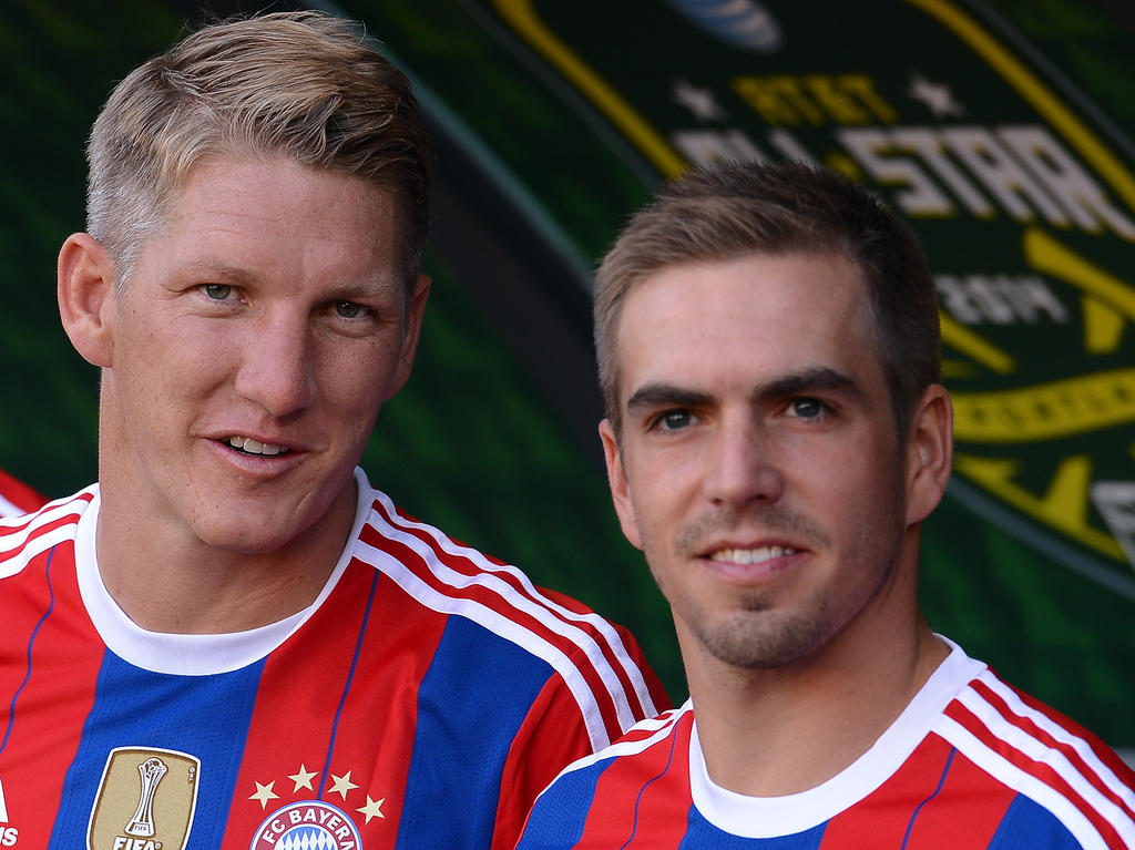 Die beiden Bayern-Kumpels: Schweinsteiger und Lahm