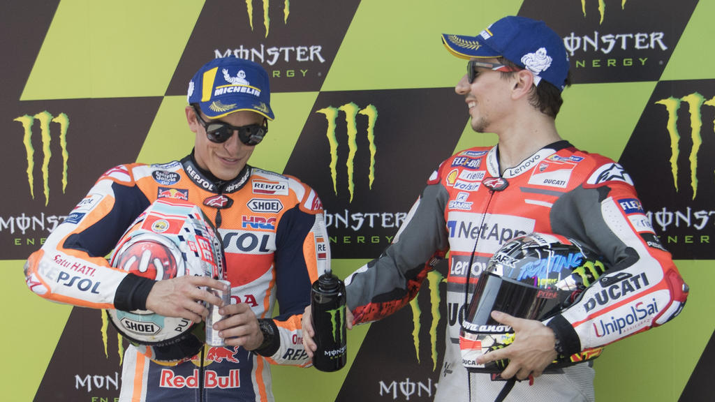 Marc Márquez und Jorge Lorenzo fahren künftig gemeinsam für Honda Marc Márquez und Jorge Lorenzo fahren künftig gemeinsam für Honda