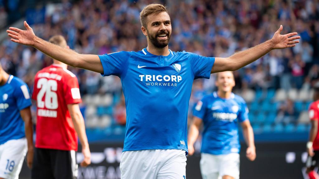 Lukas Hinterseer erzielte drei Treffer beim Bochum-Sieg