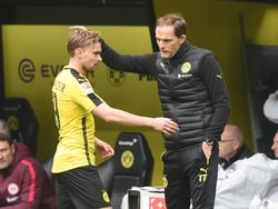 Schmelzer (li.) hat sich zur Entlassung von Tuchel geäußert