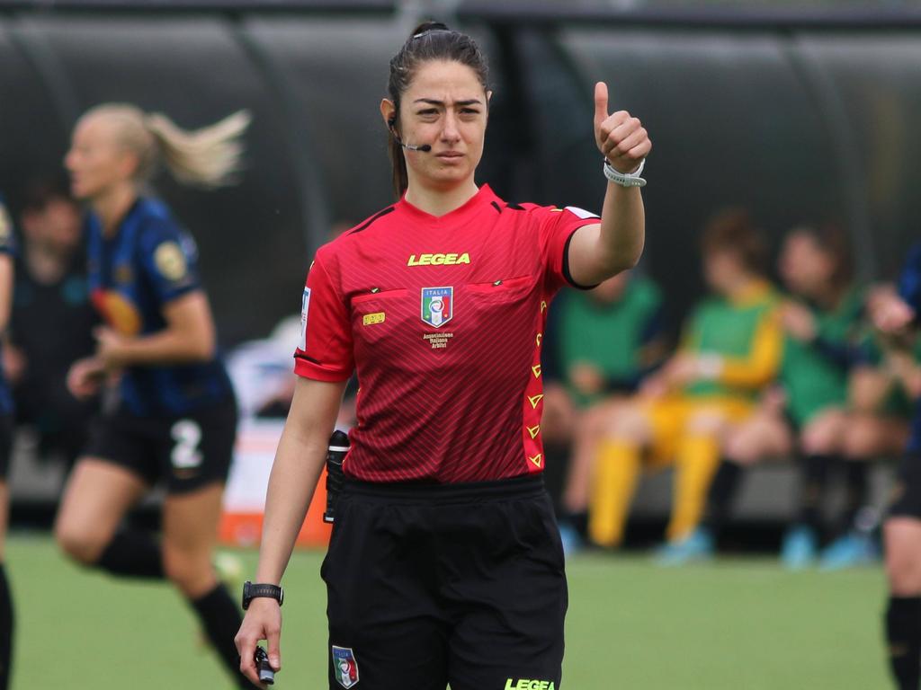 Maria Sole Ferrieri Caputi wird in der Serie A pfeifen Maria Sole Ferrieri Caputi wird in der Serie A pfeifen