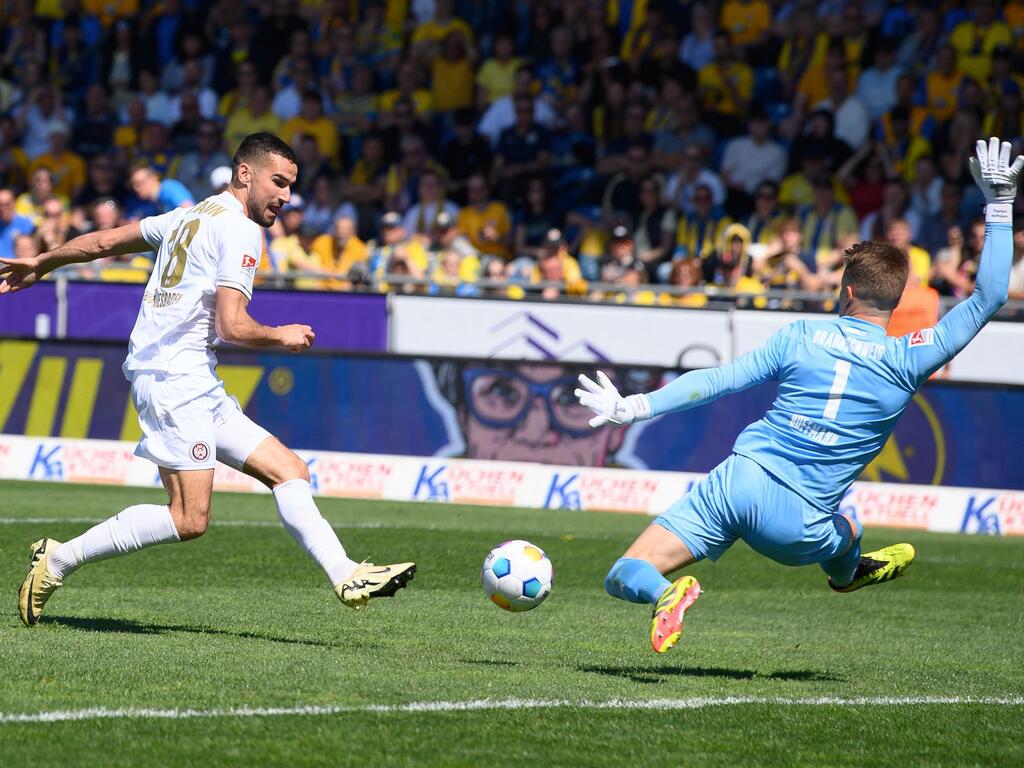 Kommt aus Wiesbaden zum 1. FC Union: Ivan Prtajin (l.)