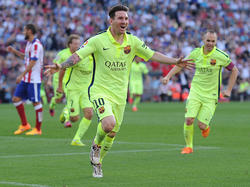 El tanto de Messi, que vale un título, llegó en el minuto 65. (Foto: Getty)