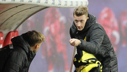 Marco Reus nahm am Samstagabend in Leipzig auf der BVB-Bank Platz