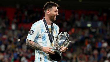 Lionel Messi hat sich nach Argentiniens Sieg gegen Italien zufrieden gezeigt