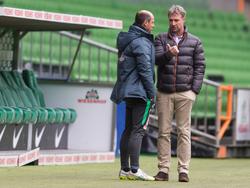 Marco Bode (r.) sieht seine Mannschaft mental gut auf den Abstiegskampf eingestellt