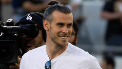 Forward Gareth Bale, here holding a Los Angeles Football Club scarf at his introductory press, made his Major League Soccer debut in a 2-1 win over Nashville