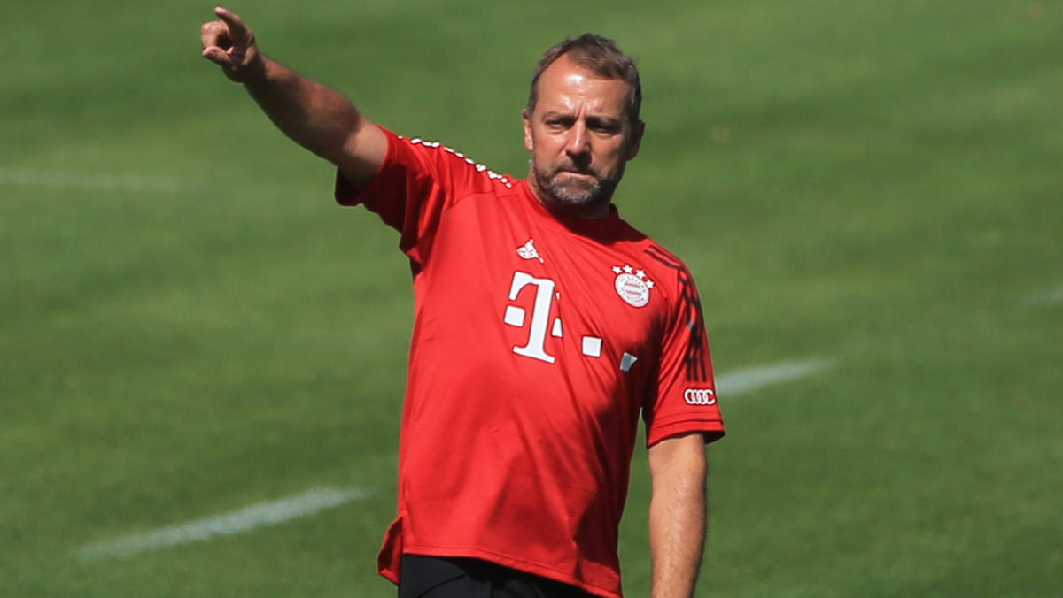 Hansi Flick bereitet den FC Bayern auf die Champions League vor Hansi Flick bereitet den FC Bayern auf die Champions League vor