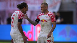 RB Leipzig jubelt über den Sieg gegen den FC Augsburg