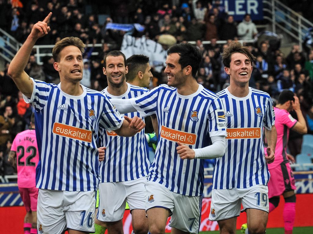 Canales anotó el tercer gol de la Real Sociedad. (Foto: Imago)