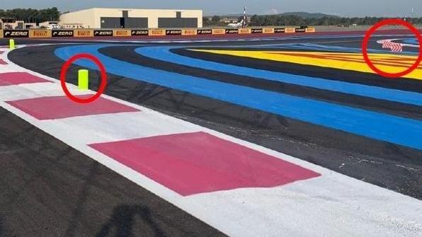 Diese Poller und Hinweistafeln weisen die Formel-1-Piloten in ihre Schranken Diese Poller und Hinweistafeln weisen die Formel-1-Piloten in ihre Schranken