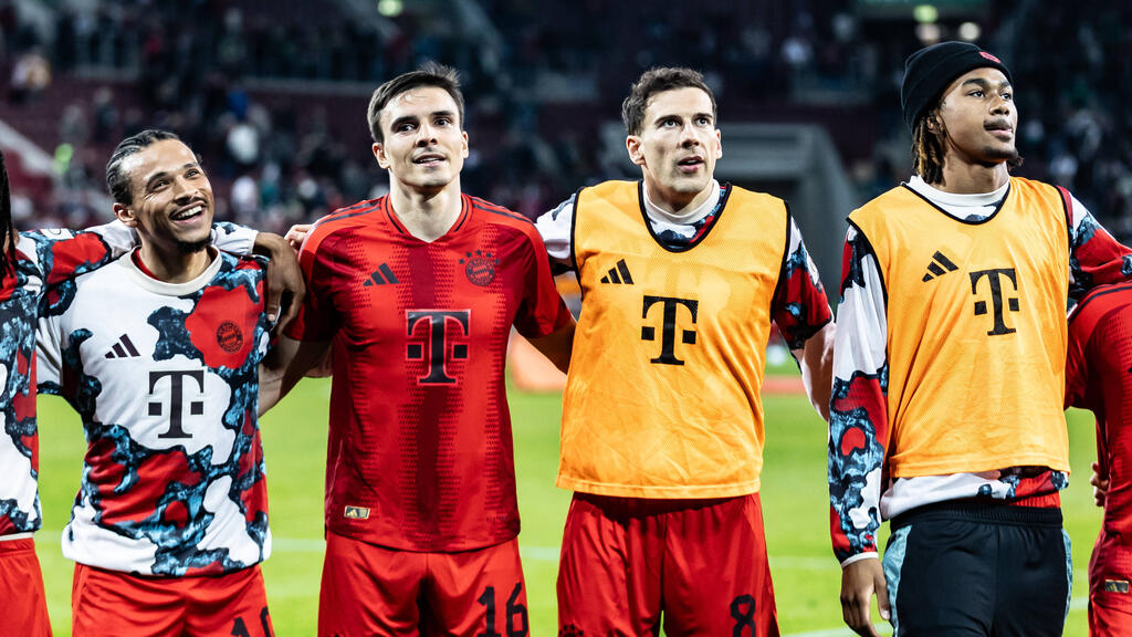 Verlässt Joao Palhinha (2. v. l.) den FC Bayern? Verlässt Joao Palhinha (2. v. l.) den FC Bayern?