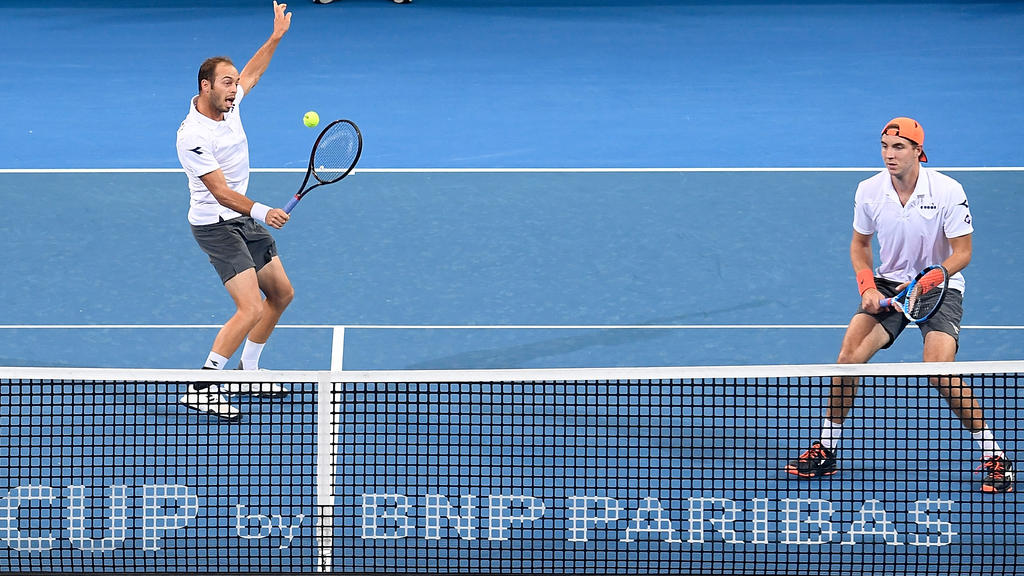 Tim Pütz (l.) und Jan-Lennard Struff siegten in zwei Sätzen Tim Pütz (l.) und Jan-Lennard Struff siegten in zwei Sätzen