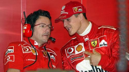 Arbeiteten lange erfolgreich in der Formel 1 zusammen: Luca Baldisserri und Michael Schumacher
