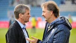Ein Bild aus dem Jahr 2013: Friedhelm Funkel (l.) und Peter Neururer