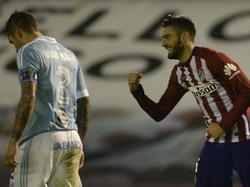 Yannick Ferreira Carrasco celebra el gol que anotó en Vigo. (Foto: Imago)