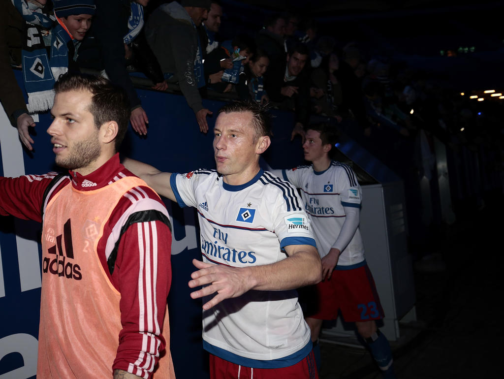 Stürmer Ivica Olić (r.) hat beim Hamburger SV keine sportliche Zukunft mehr