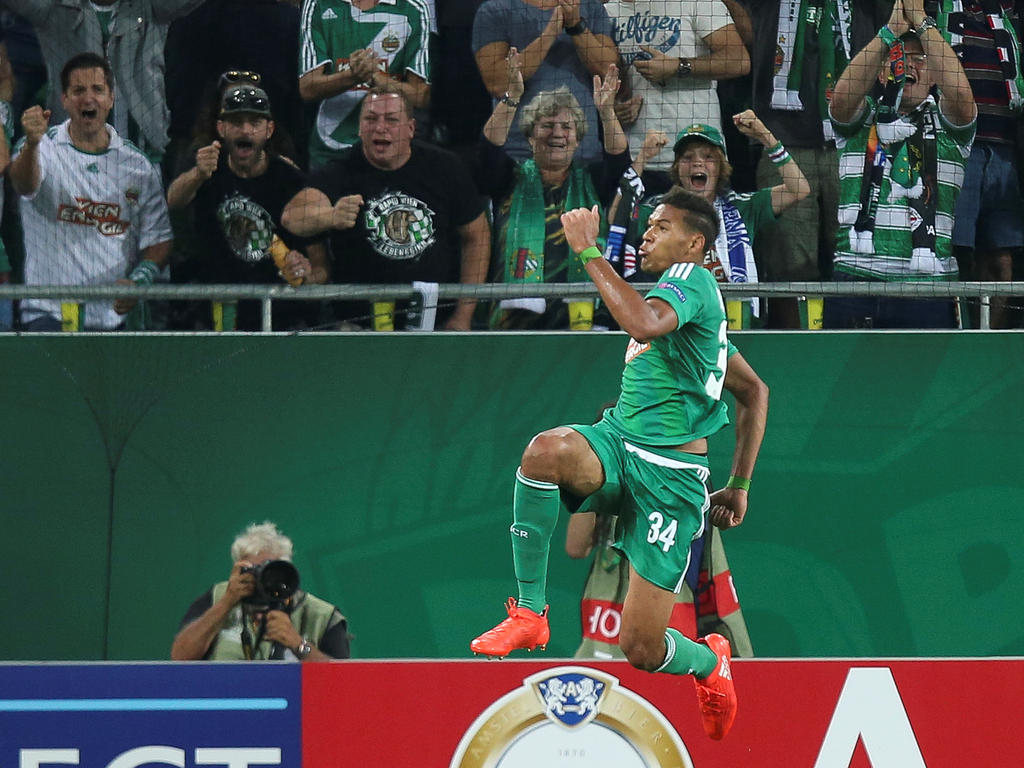 Rapid-Stürmer Joelinton erzielte den zweiten Treffer der Grün-Weißen