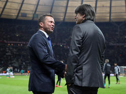 Lothar Matthäus (l.) äußerte sich zur Löw-Zukunft