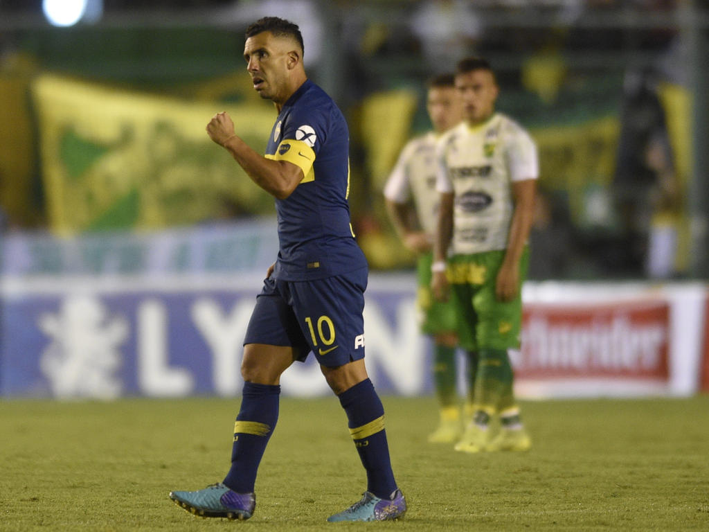 El gol de Tévez valió tres puntos contra Defensa y Justicia. (Foto: Getty)