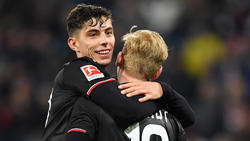 Kai Havertz und Julian Brandt sind mittlerweile Gegenspieler
