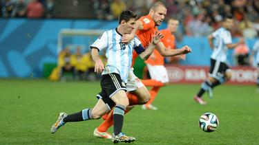 Zum letzten Mal trafen Argentinien und die Niederlande im WM-Halbfinale 2014 aufeinander