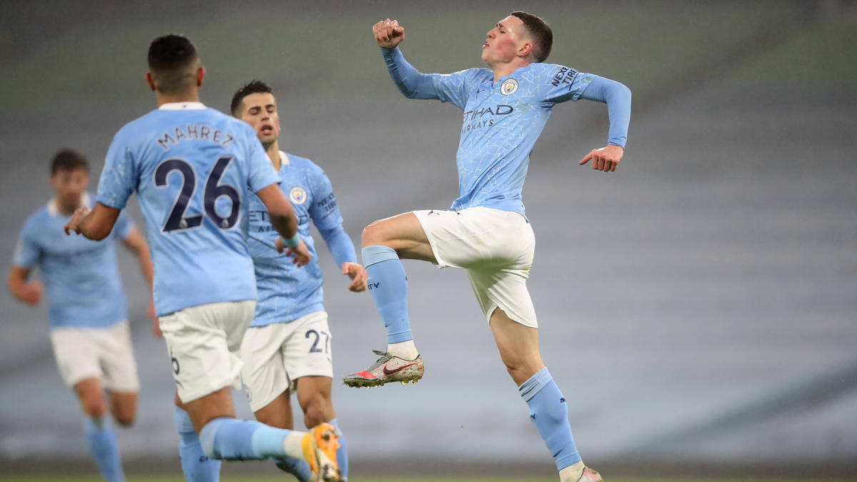 Phil Foden traf für Manchester City Phil Foden traf für Manchester City