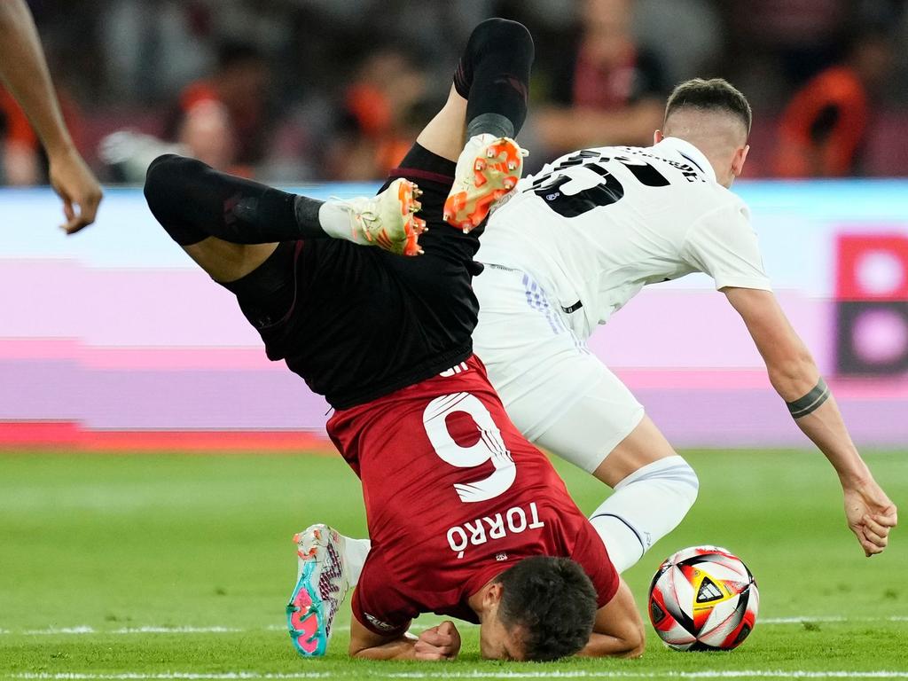 Lucas Torro (l) qualifizierte sich mit CA Osasuna für die Conference League Lucas Torro (l) qualifizierte sich mit CA Osasuna für die Conference League