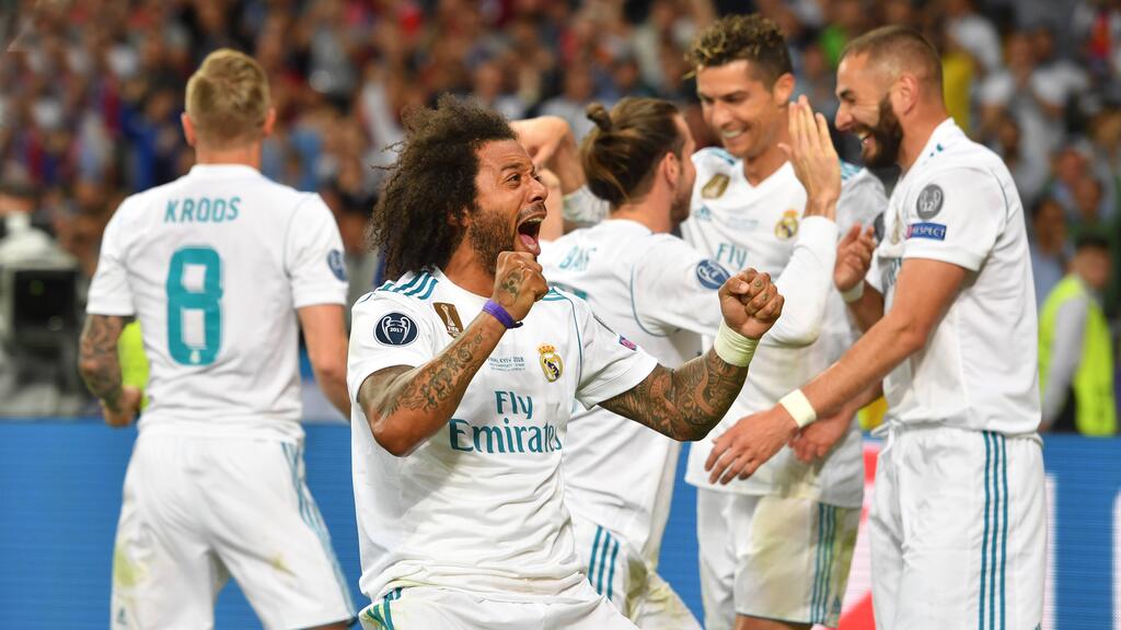 Marcelo durfte an der Seite von Toni Kroos und Cristiano Ronaldo bei Real Madrid viel jubeln Marcelo durfte an der Seite von Toni Kroos und Cristiano Ronaldo bei Real Madrid viel jubeln