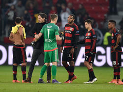 Enttäuscht: Die Mannen von Bayer Leverkusen