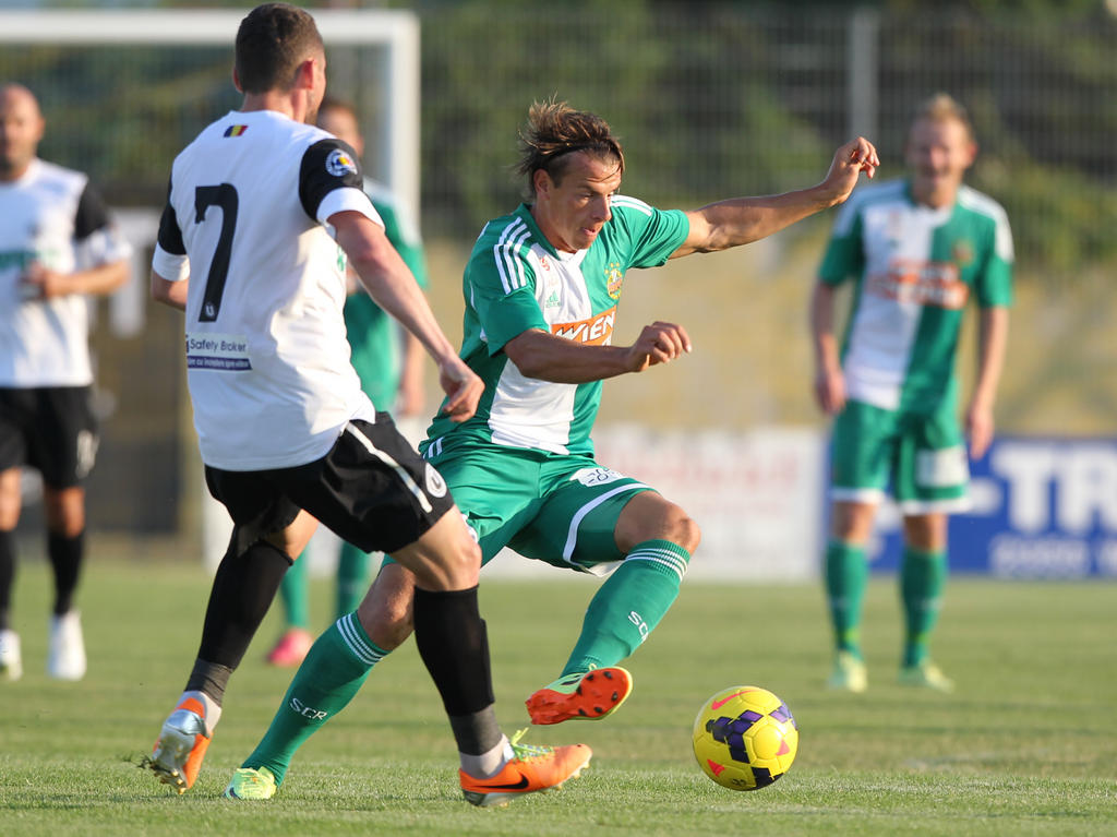 Neuzugang Stefan Schwab im Spiel gegen Universitatea Cluj