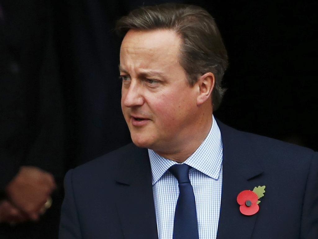 David Cameron besucht Länderspiel in Wembley