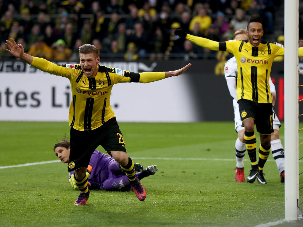 Łukasz Piszczek erzielte einen Treffer für Borussia Dortmund gegen Borussia Mönchengladbach
