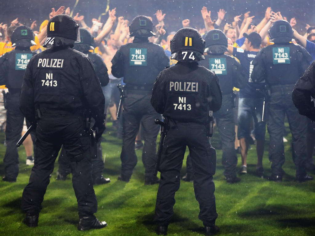 Nach dem Abpfiff sorgten die Eintracht-Fans für Ärger