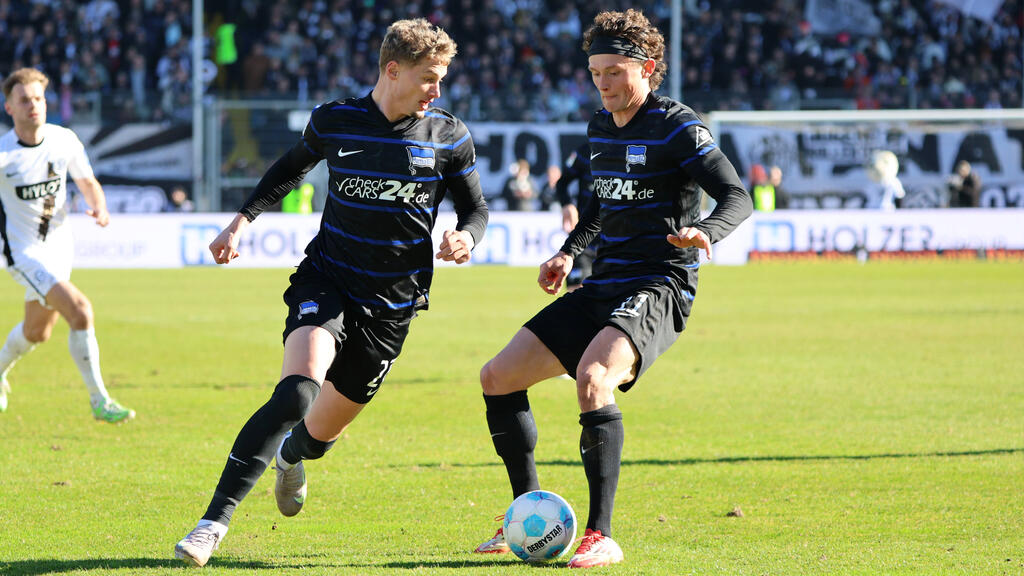 Mickael Cuisance könnte Hertha BSC (l.) nach nur einem Jahr wieder verlassen Mickael Cuisance könnte Hertha BSC (l.) nach nur einem Jahr wieder verlassen