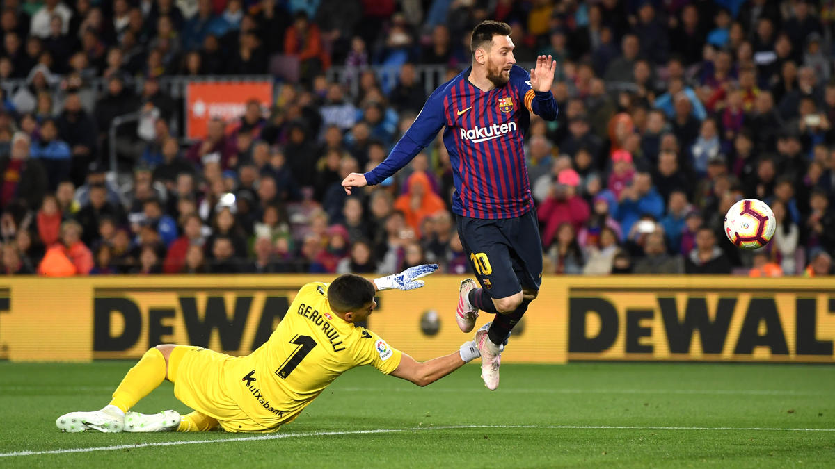 Lionel Messi traf am Samstagabend zwar nicht selbst, dennoch siegte Barca verdient Lionel Messi traf am Samstagabend zwar nicht selbst, dennoch siegte Barca verdient