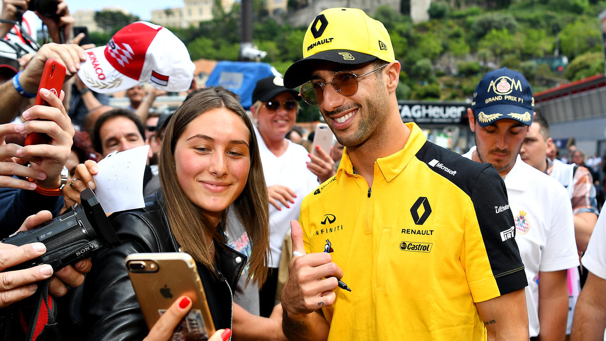 Daniel Ricciardo ist zwar großgewachsene, dennoch sehr agil Daniel Ricciardo ist zwar großgewachsene, dennoch sehr agil