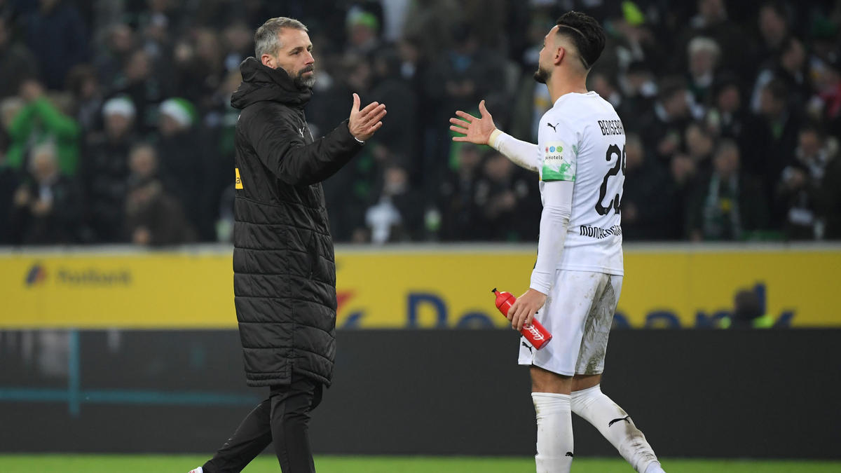 Gladbach-Coach Marco Rose muss gegen Bayer eventuell auf Ramy Bensebaini verzichten Gladbach-Coach Marco Rose muss gegen Bayer eventuell auf Ramy Bensebaini verzichten