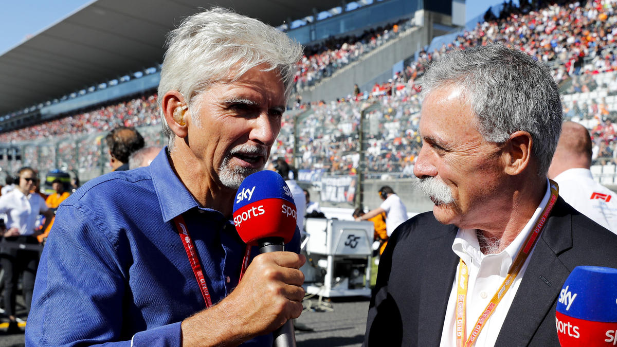 Damon Hill (li.) rechnet mit TV-Rekordzahlen bei den Formel-1-Rennen Damon Hill (li.) rechnet mit TV-Rekordzahlen bei den Formel-1-Rennen