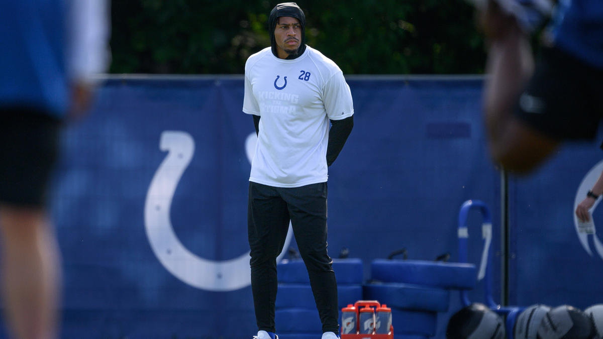 Jonathan Taylor war zuletzt nur an der Seitenlinie des Trainingsplatzes zu sehen